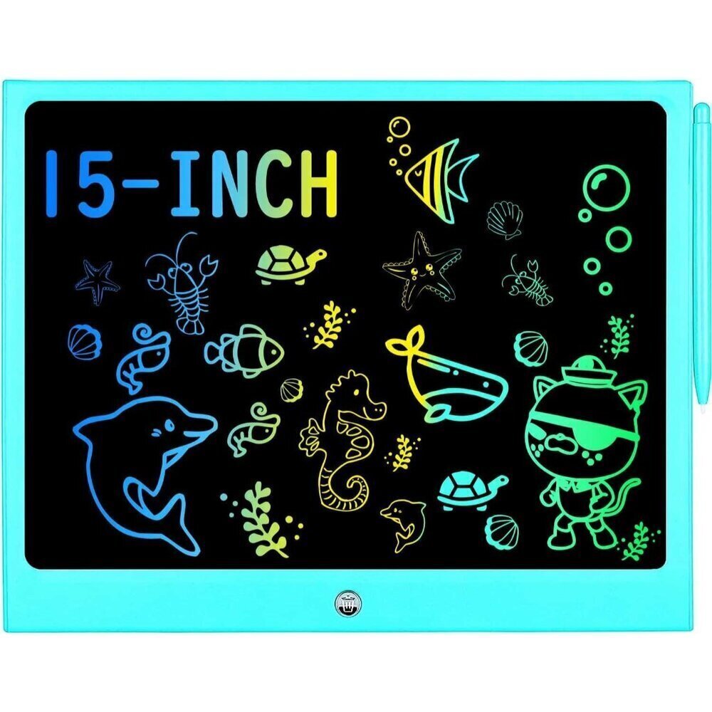 LCD Writing Tablet for Kids, 15 Inch Colorful Electronic Doodle Board for Kids A
